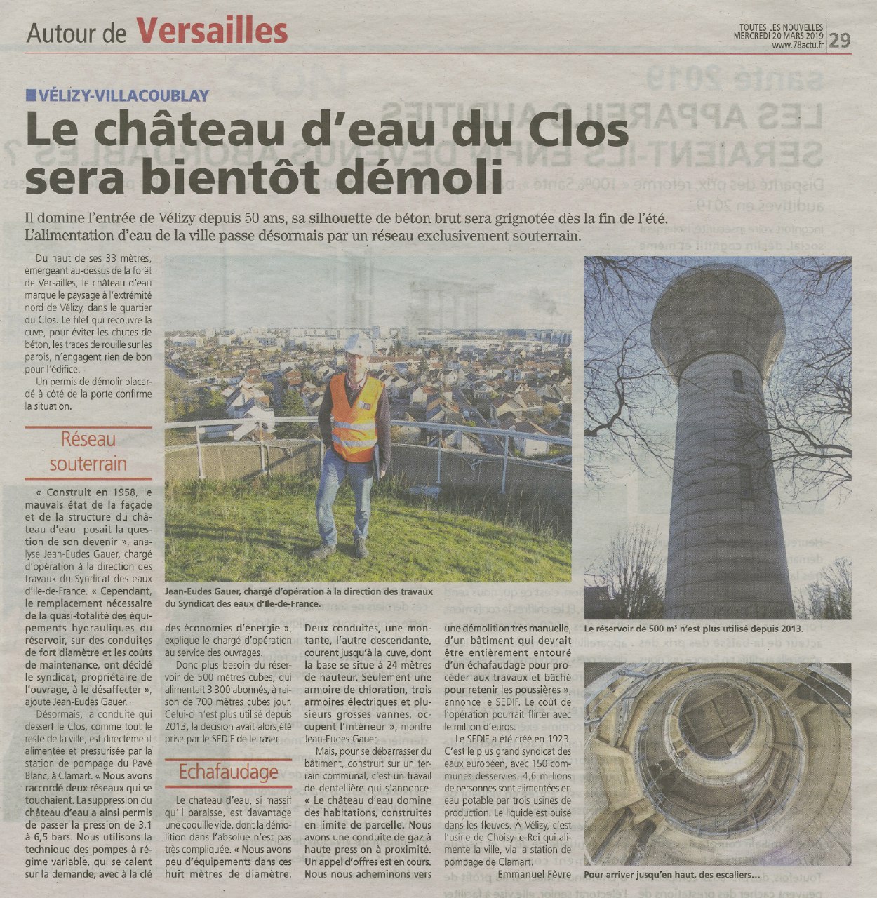 Article TLN château d'eau Vélizy