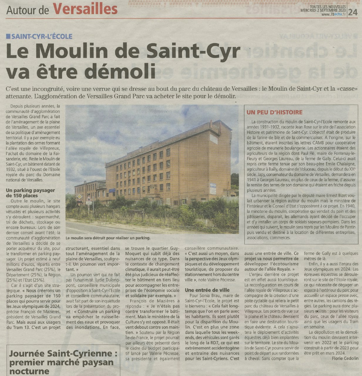 Article TLN Moulin de Saint-Cyr